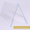 Name Plastic Table Top Display Stand ODIS-WH0070-86A-4
