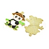 Golden Plated Alloy Enamel Pendants ENAM-Z017-11G-03-2