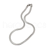 Unisex 304 Stainless Steel Herringbone Chains Necklaces NJEW-L173-011-P-1