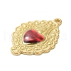 304 Stainless Steel Enamel Pendants STAS-K303-04G-05-2