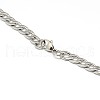 304 Stainless Steel Curb Chain/Twisted Chain Necklaces STAS-A028-N123P-3