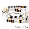 3Pcs 3 Colors Bohemian Style Glass Seed Beads Stretch Bracelets for Women IB8378-4