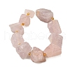 Raw Rough Natural Rose Quartz Beads Strands G-Z087-B04-3