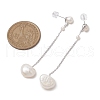 Mother's Day Jewellery Natural Pearl Ear Studs EJEW-P286-14P-3
