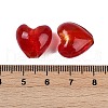 Handmade Silver Foil Lampwork Glass Beads LAMP-Q005-06D-2