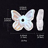 Transparent Spray Painted Glass Charms GLAA-YW0003-14-5