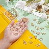 Unicraftale 36Pcs 9 Styles Alloy Rhinestone Links/Connectors FIND-UN0016-38-3
