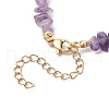 Natural Amethyst Chip Beaded Bracelets for Women BJEW-JB11742-03-4