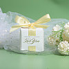 Wedding Paper Candy Gift Packaging Boxes with Polyester Ribbon CON-WH0105-08-7