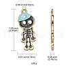 5Pcs Alloy Enamel Pendants ENAM-YW0001-49A-3