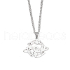 201 Stainless Steel Pendant Necklaces for Man NJEW-Q336-02J-P-1