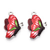 Printed Alloy Pendants PALLOY-R111-24B-2