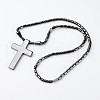 Non-Magnetic Synthetic Hematite Pendant Necklace NJEW-E086-06-2