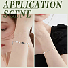SUNNYCLUE 12Pcs 304 Stainless Steel Paperclip Chain Bracelet Making AJEW-SC0002-49-5
