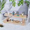 2-Tier Wooden Jewelry Organizer Display Risers ODIS-WH0058-18B-4
