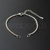 304 Stainless Steel Rolo Bracelet Making AJEW-JB01013-1