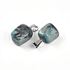 Natural Agate Dyed Nuggets Pendants G-Q996-27-01-2