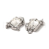 Glass Rectangle with Star Pendants PALLOY-E024-32P-01-2