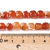 Natural Fire Crackle Agate Beads Strands G-H078-C49-6mm-04-5