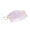 Rough Raw Natural Amethyst Pendants PALLOY-JF01785-02-5