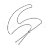 Tarnish Resistant Adjustable 304 Stainless Steel Curb Chains Necklaces Making AJEW-JB01215-01-1