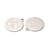 Non-Tarnish 304 Stainless Steel Pendants STAS-A074-03B-P-3