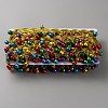 Polyester Metallic Fringe Lace Ribbon SENE-WH0003-34-2