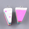 Handmade Polymer Clay Pendants X-CLAY-T015-02B-2