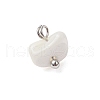 Natural Trochus Shell Chip Charms PALLOY-JF03437-02-4