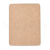 Blank Kraft Paper Jewlery Display Cards CDIS-G005-11-2