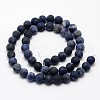 Natural Sodalite Beads Strands G-D682-6mm-2