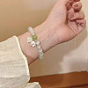 Cat Eye Round Beaded Stretch Bracelets WG66F0A-05-1
