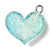 Gradient Color Transparent Resin Pendants RESI-A023-01A-2