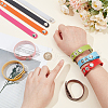  10Pcs 10 Colors Adjustable Leather Cord Bracelets Set for Women BJEW-NB0001-10-3