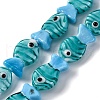 Handmade Lampwork Beads Strands LAMP-G154-07J-1