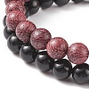2Pcs 2 Style Mala Bead Bracelets Set BJEW-JB08416-5