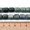 Natural Moss Agate Beads Strands G-R015-A01-5