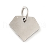 Non-Tarnish 201 Stainless Steel Pendants STAS-E015-02P-1