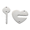 Non-Tarnish 304 Stainless Steel Split Pendants STAS-G251-06P-3