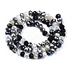 Electroplate Glass Beads Strands EGLA-N002-12A-2