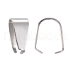 Non-Tarnish 201 Stainless Steel Snap on Bails X-STAS-R071-28-1