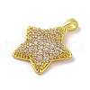 Brass Pendants with Cubic Zirconia KK-D536-09G-03-2