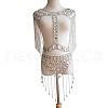 Clear AB Acrylic & Alloy Tassel Sexy Suit Jewelry Night Shop Shoulder Body Chains for Women WG261D8-02-1