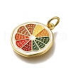 Brass Enamel Pendants KK-S515-115G-2