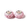 Opaque Resin European Beads RESI-C055-01I-2