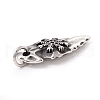 Tibetan Style 304 Stainless Steel Pendants STAS-P305-60AS-3