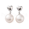 Mother's Day Jewellery 925 Sterling Silver Studs Earring EJEW-H002-20P-1