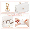 FINGERINSPIRE Imitation Leather Wedding Ring Storage Case with Alloy Clasps and PVC Stickers for Pet AJEW-FG0004-27A-4
