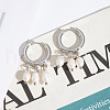 Fashionable Stainless Steel Rice Chandelier Earrings HF3347-2-1