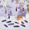 Olycraft 12Pcs Faceted Natural Amethyst Healing Stones G-OC0005-25-5